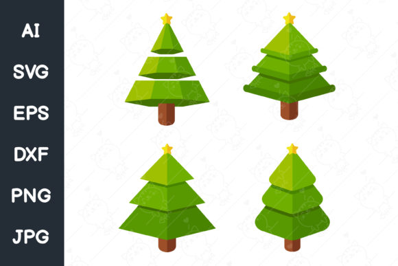 A Beautiful Christmas Tree Svg Illustration