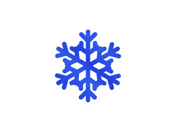 Blue Snowflake Illustration