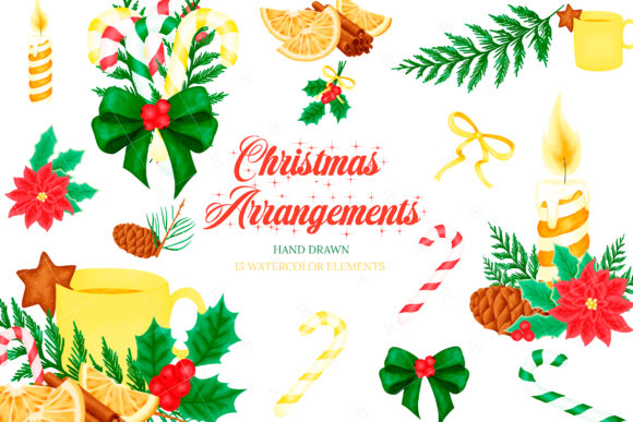 Christmas Arrangements Illustrations