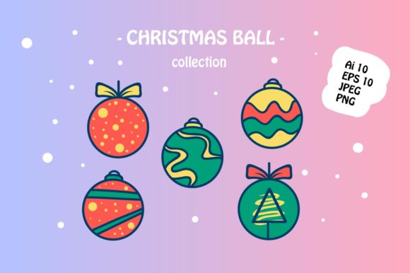 Christmas Ball Ornament Icon Pack