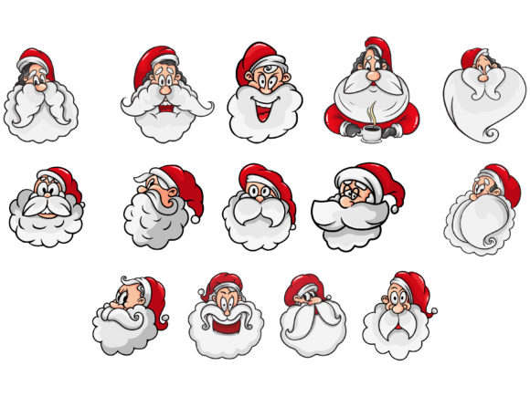 Christmas Bundle Santa Illustrations