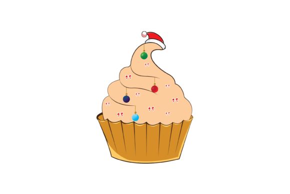Christmas Cake Illustrations for Modern Content