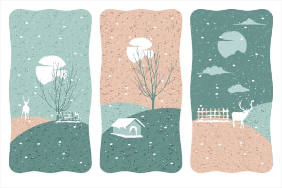 Christmas Cute Illustration Template