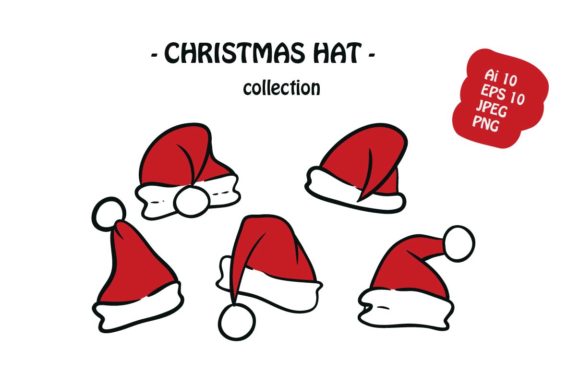 Christmas Hat 6 Icon Pack Illustration