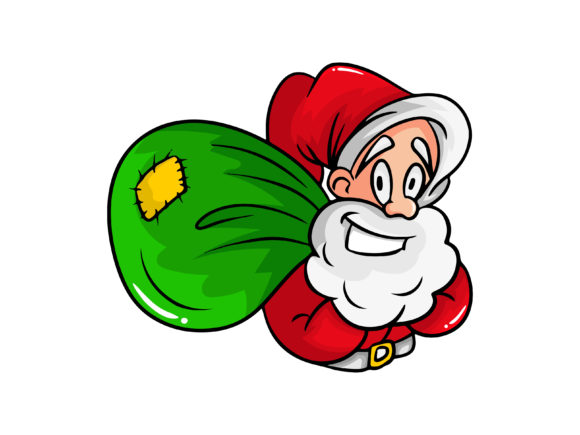 Christmas Santa Claus Illustrations for Local Business Branding