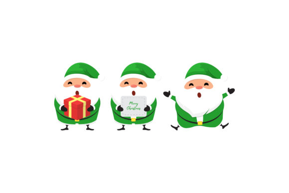 Christmas Santa Vectors for Crafting