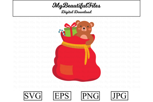 Christmas Santas Bag Illustrations