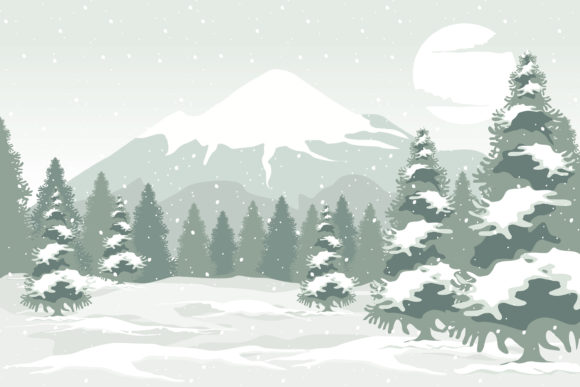 Christmas Snow Weather Illustration