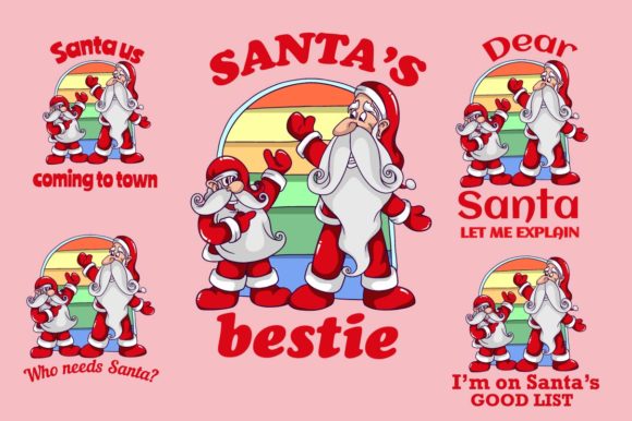 Christmas with Santa Illustrations: A Designer’s Take