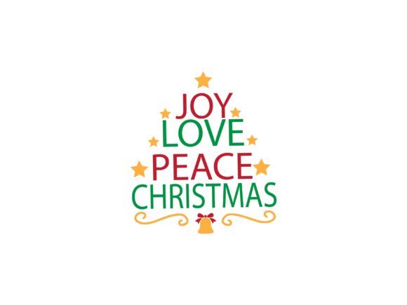 Joy Love Peace Christmas Illustrations