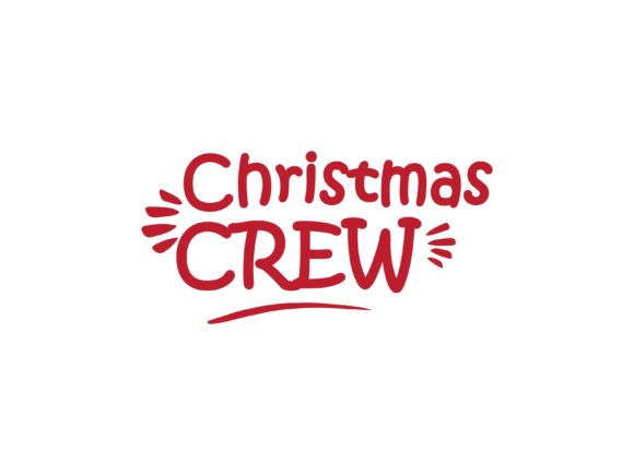 Red Christmas Crew Illustrations