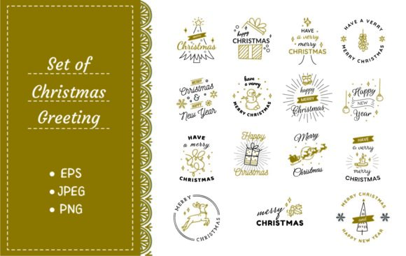 Vintage Christmas Illustrations for Timeless Design
