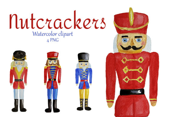 Watercolor Nutcracker Clipart